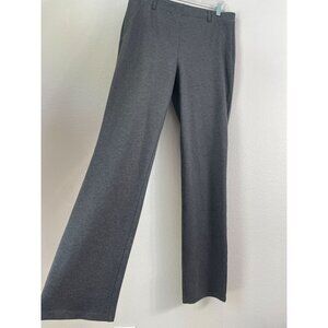 Quince Womens Large Tall Ultra Stretch Ponte Straight Leg Pants Charcoal Gray